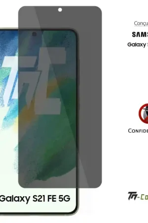 Samsung Galaxy S21 FE 5G - Verre trempé Anti-Espions - TM-Concept® Commander Vite