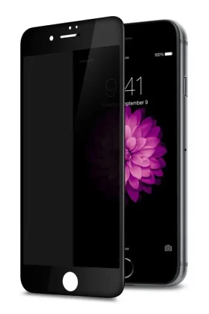 Expédition Rapide Verre Trempé Complet Antiespion Noir pour iPhone 6 Plus