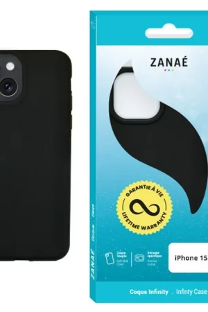 Coque Infinity pour iPhone 15 Plus Noir Haute Qualité
