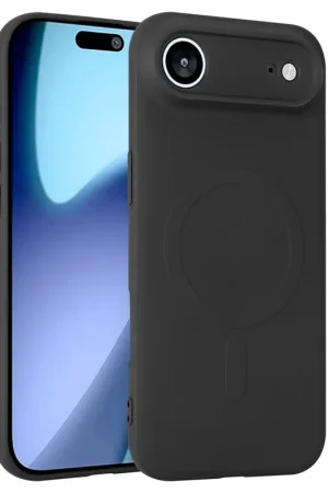 Retour Gratuit ShieldCase Coque arrière MagSafe en silicone pour iPhone Air (noir)