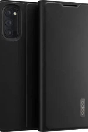 Bon Marché Folio Oppo Reno 4 Pro Flip Cover Noir Oppo