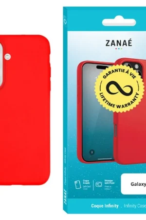 Coque Infinity rouge pour Galaxy S26 Haute Qualité