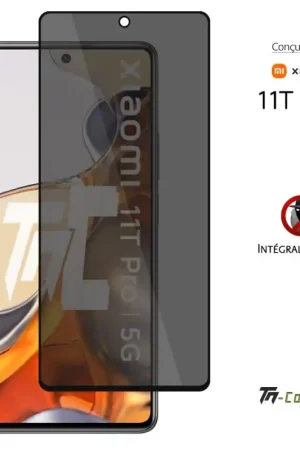 Satisfait Ou Remboursé Xiaomi 11T Pro - Verre trempé Anti-Espions - Intégral Privacy - TM-Concept®