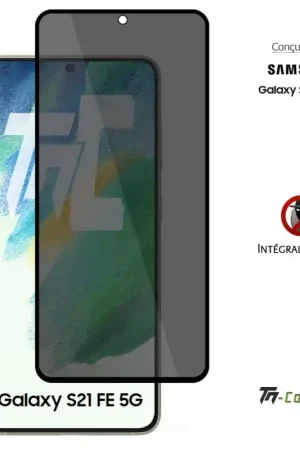 Affaire À Saisir Samsung Galaxy S21 FE 5G - Verre trempé Anti-Espions - Intégral Privacy - TM-Concept®