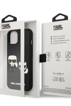 Coque Karl & Choupette 3D pour iPhone 13 Noir Marque