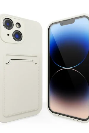 Dernier Modèle ShieldCase Coque arrière porte-cartes iPhone 13 (blanc)