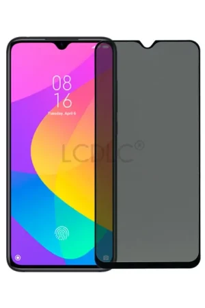 Verre Trempé Complet Antiespion Noir pour Xiaomi Mi 9 lite Nouvelle Collection