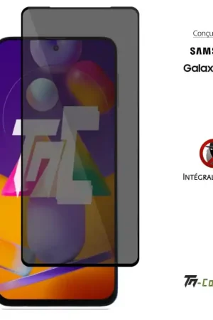 Haute Qualité Samsung Galaxy M31S - Verre trempé Anti-Espions - Intégral Privacy - TM-Concept®