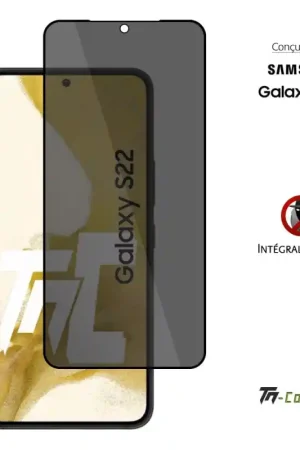Samsung Galaxy S22 - Verre trempé Anti-Espions - Intégral Privacy - TM-Concept® Must-Have