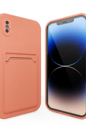 Pas Cher ShieldCase Coque arrière porte-cartes iPhone X/Xs (rose)