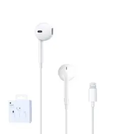 Livraison Gratuite Écouteurs Apple EarPods avec connecteur Lightning MWTY3ZM/A Blanc Origine