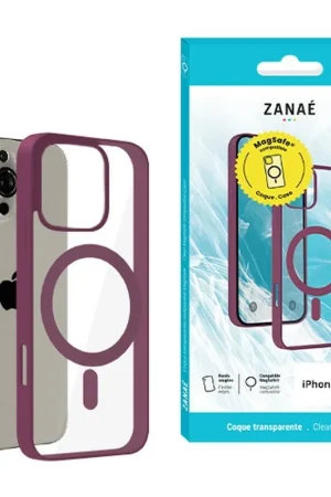 Coque MagSafe Prune pour iPhone 16 Pro Paiement Sécurisé