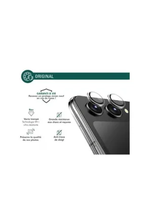 Protège lentilles Samsung Galaxy Z Flip 6 x2 Verre trempé Transparent + Garantie à vie - Certifié GRS Soldes