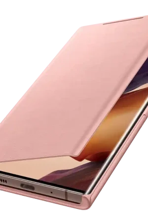 Promotion Saisonnière Folio Samsung G Note 20 Ultra LED View Cover Or Rose Samsung