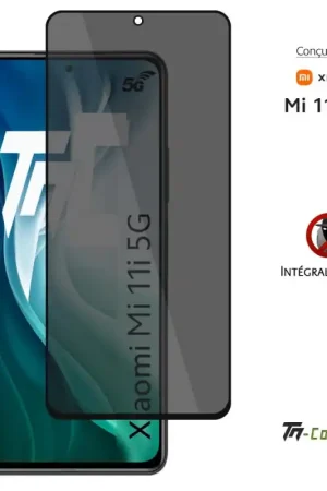 Xiaomi Mi 11i 5G - Verre trempé Anti-Espions - Intégral Privacy - TM-Concept® Authentique