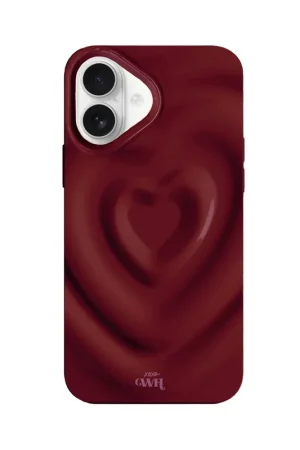 xoxo Wildhearts Coque  Biggest Love  Bordeaux - iPhone 16 Prix Réduit