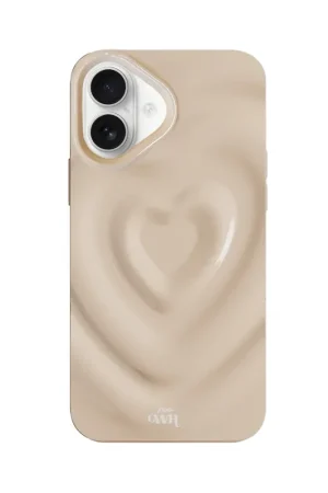 xoxo Wildhearts Coque  Biggest Love Creme - iPhone 16 Haute Qualité