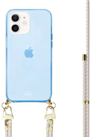 xoxo Wildhearts Coque bleu avec cordon Aqua Pink - iPhone 12 Prix Bas