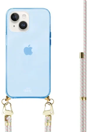xoxo Wildhearts Coque bleu avec cordon Aqua Pink - iPhone 13 Commander Maintenant