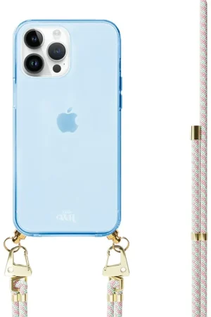 Expédié Aujourd’hui xoxo Wildhearts Coque bleu avec cordon Aqua Pink - iPhone 14 Pro