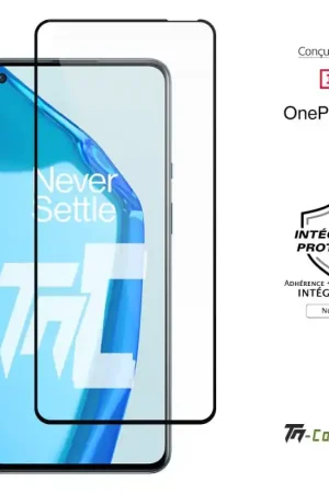 Achetez Aujourd’hui OnePlus 9 - Verre trempé intégral Protect Noir - adhérence 100% nano-silicone - TM-Concept®