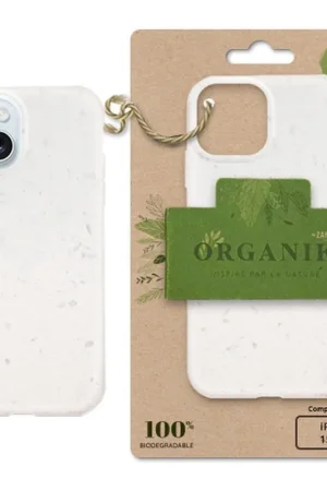 Coque Organik pour iPhone 15 Plus Blanc Livraison Express