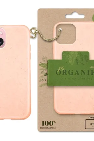 Satisfait Ou Remboursé Coque Organik pour iPhone 15 Rose