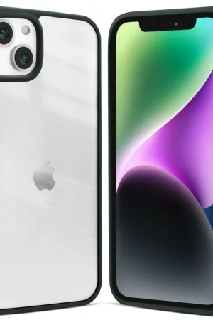 Haute Qualité Coverzs Coque bord acrylique mate iPhone 14 Plus (vert)