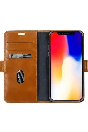 Etui folio Copenhagen Dbramante1928 en cuir marron pour iPhone XS Max Acheter Direct