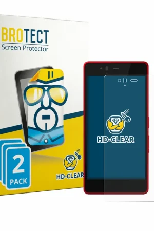 Authentique 2 Pièces BROTECT HD-Clear Film de protection d'écran pour Fujitsu Arrows M04
