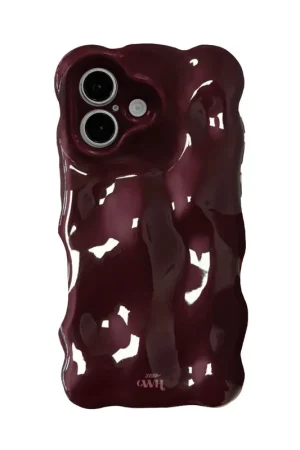 Achat Immédiat xoxo Wildhearts Coque Bubbly Bordeaux - Coque iPhone 16