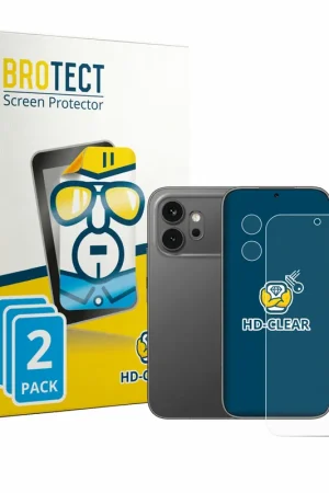 Commander Vite 2 Pièces BROTECT HD-Clear Film de protection d'écran pour Honor 600 (Avant+Caméra)