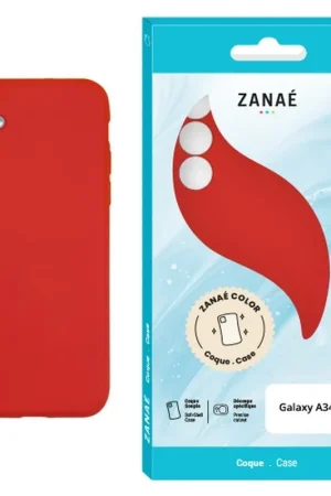 Coque Rouge Zanae Color pour Galaxy A34 5G Meilleur Prix