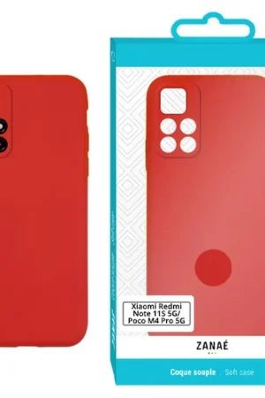 Affaire À Saisir Coque Rouge Zanae Color pour Poco M4 Pro 5G / Note 11S 5G