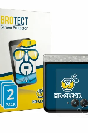 Bon Plan 2 Pièces BROTECT HD-Clear Film de protection d'écran pour Motorola Razr 70 (Affichage arrière)