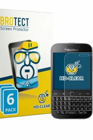 Must-Have 6 Pièces BROTECT HD-Clear Film de protection d'écran pour Blackberry Classic Q20
