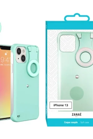 Authentique Coque Selfie Ring Verte pour iPhone 13