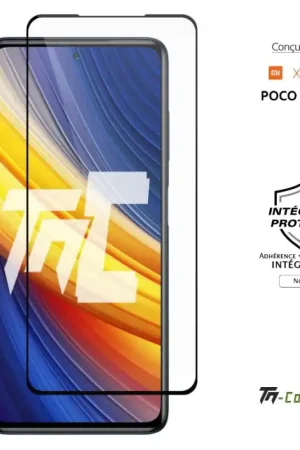 Xiaomi Poco X3 Pro - Verre trempé intégral Protect Noir - adhérence 100% nano-silicone - TM-Concept® Petit Prix