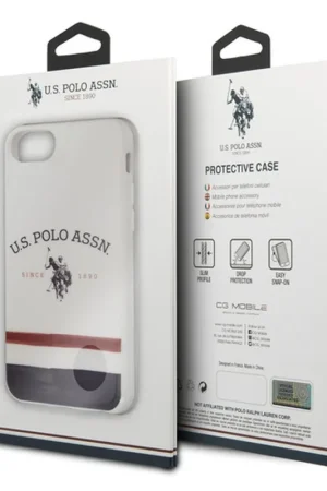Coque silicone blanche USPA pour iPhone 7/8/SE Populaire
