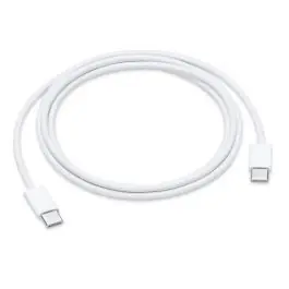 Meilleur Prix Câble Apple Type C + Type C (1m) iPad MUF72ZM/A Blanc Origine