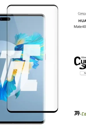 Livraison Express Huawei Mate 40 Pro - Verre trempé 3D incurvé - TM-Concept®