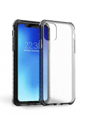 Coque Renforcée iPhone XR / 11 AIR Garantie à vie Contour Gris Force Case Bon Marché