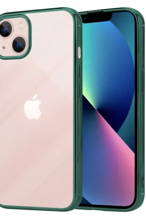 Populaire ShieldCase Coque Bumper Métallique iPhone 13 mini (vert foncé)