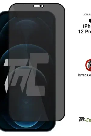 Apple iPhone 12 Pro Max - Verre trempé Anti-Espions - Intégral Privacy - TM-Concept® Nouveauté