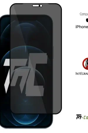 Apple iPhone 12 Pro - Verre trempé Anti-Espions - Intégral Privacy - TM-Concept® Prix Promo