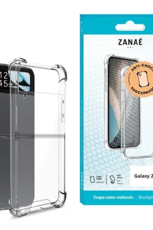 Coque Silicone pour Galaxy Z Flip4 Transparent Commander Maintenant