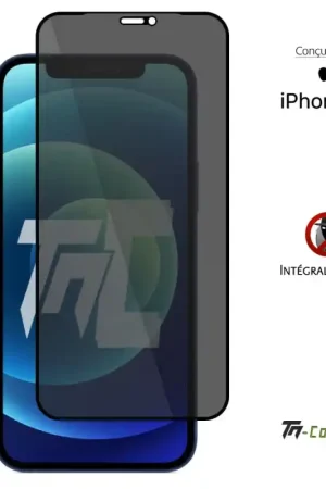 Bon Plan Apple iPhone 12 - Verre trempé Anti-Espions - Intégral Privacy - TM-Concept®
