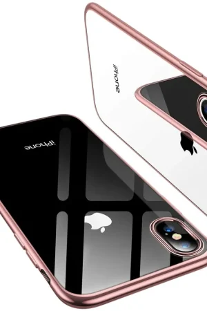 Livraison Gratuite ShieldCase Coque Bumper Métallique iPhone X / Xs (doré rose)