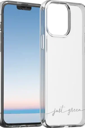 Prix Choc Coque iPhone 13 Pro Max Recyclable Transparente Just Green