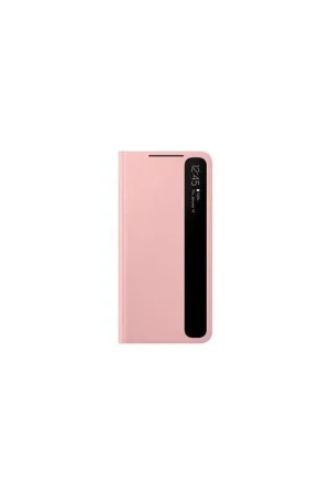 Paiement Sécurisé Folio Samsung G S21 5G Clear View Cover Rose Samsung